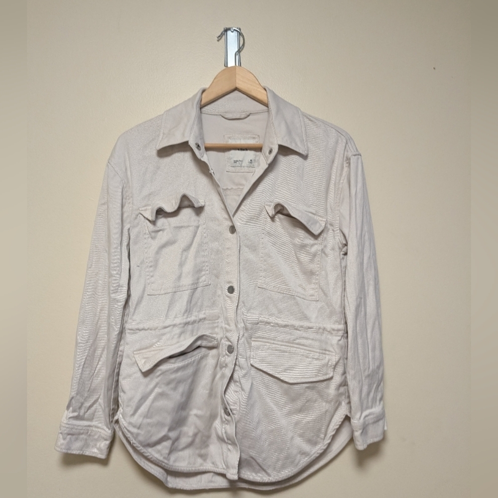 Abercrombie & Fitch White Utility Jacket – Size M